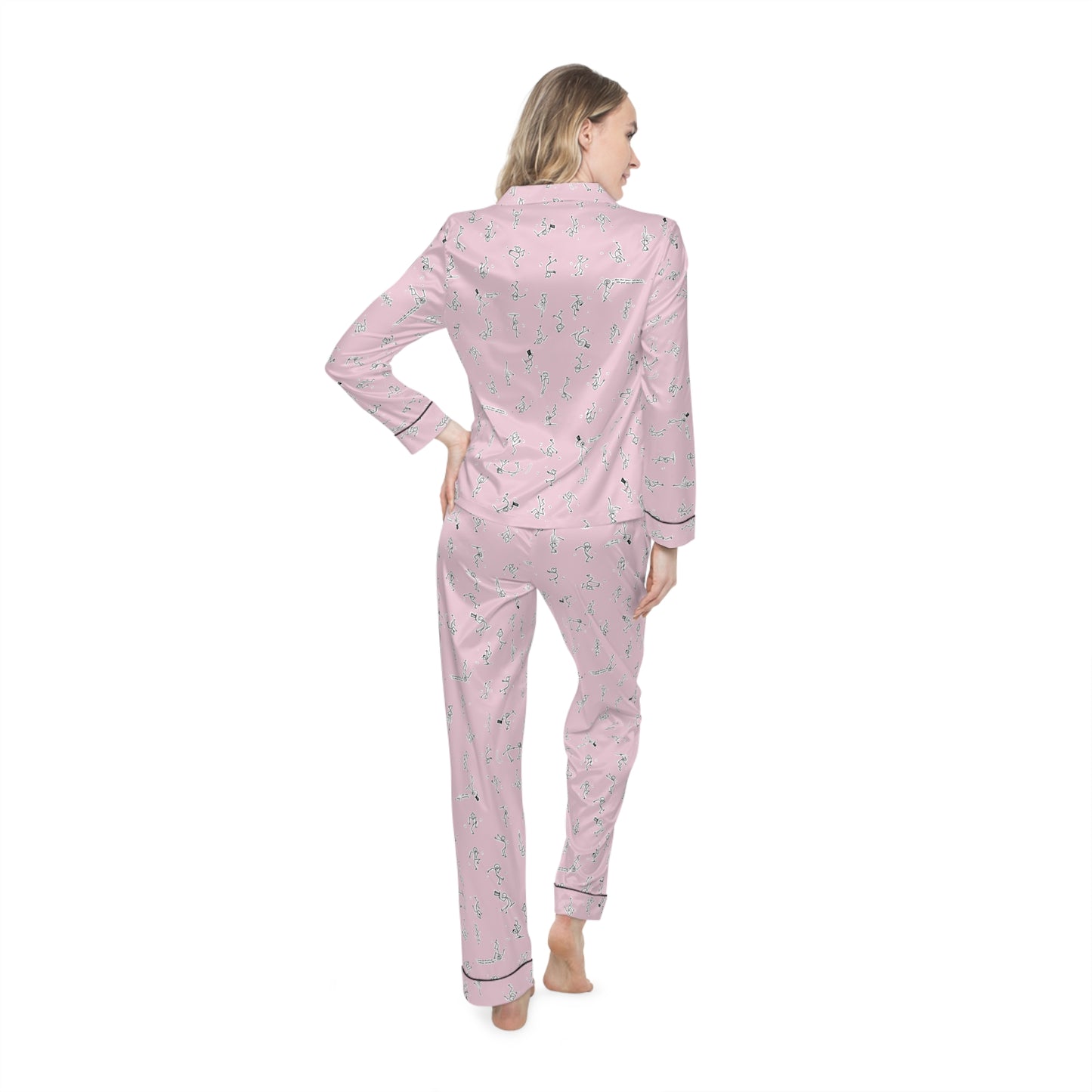 Whimsical Women's Satin Pajamas