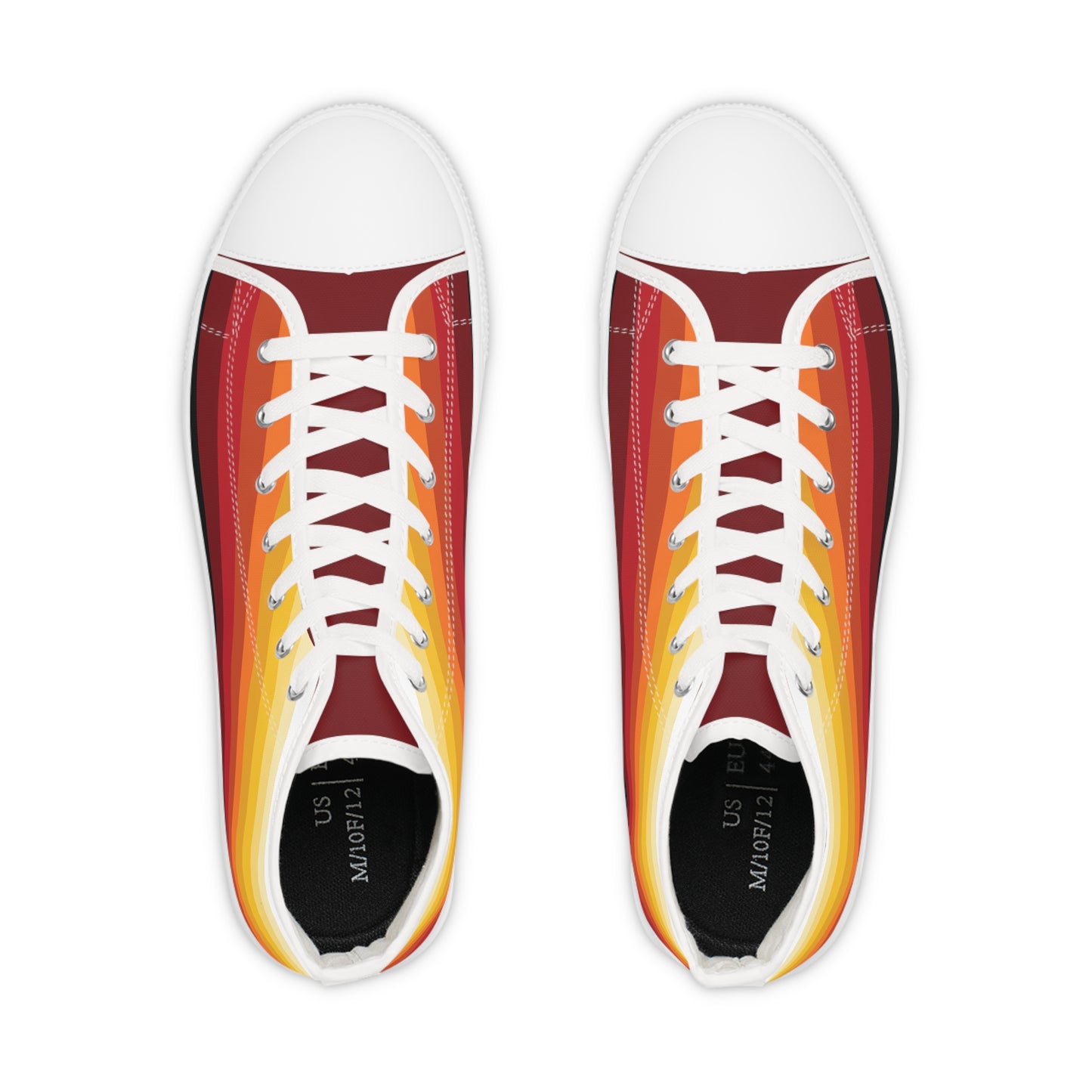 High Top Retro Sunset Sneakers for Men