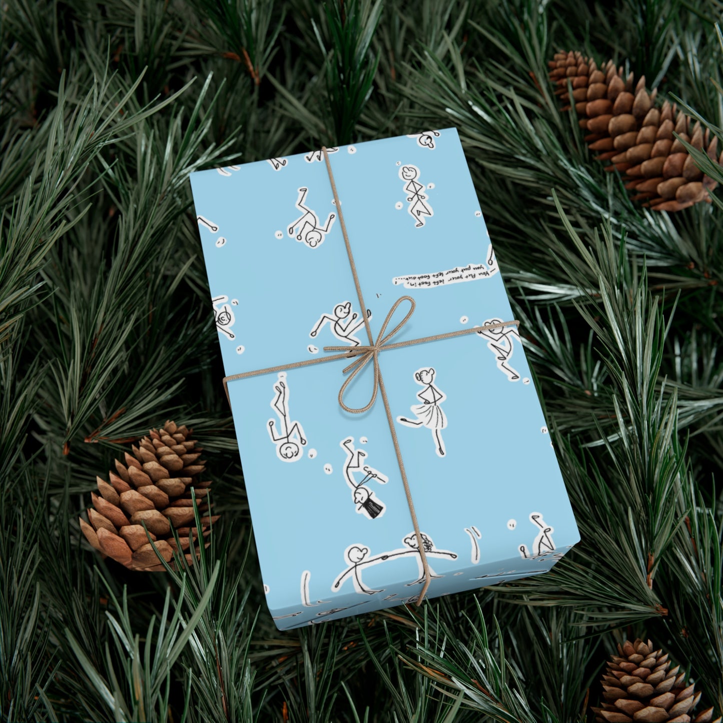 Playful Gift Wrap Papers - Fun Blue Design for Celebrations