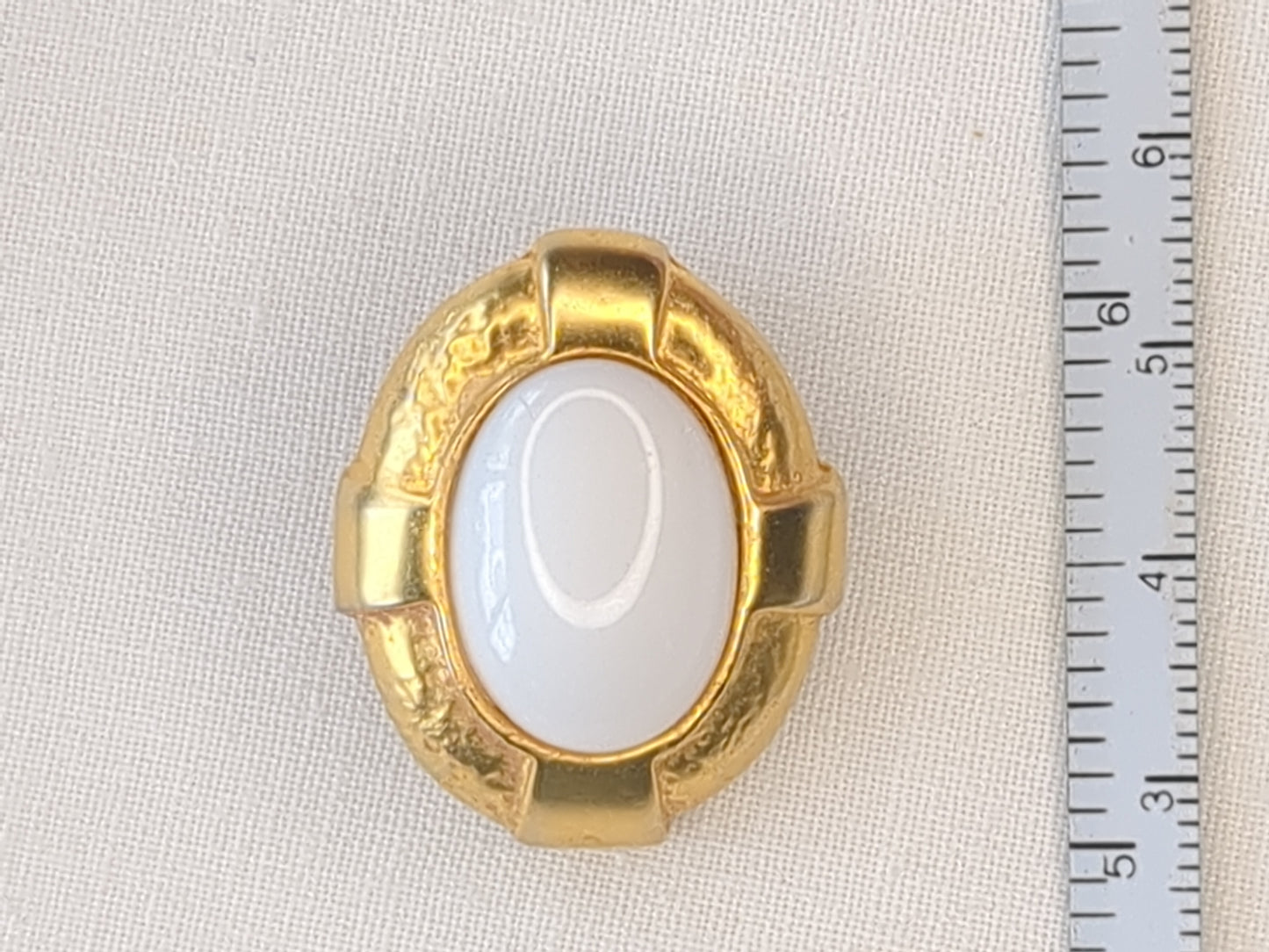 Donald Stannard Milk Glass Earrings