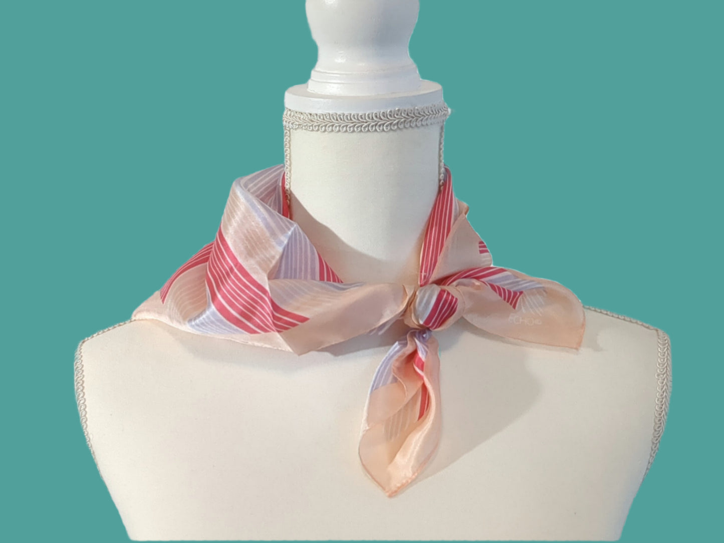 Saltwater Taffy Scarf Red and Blue Stripes