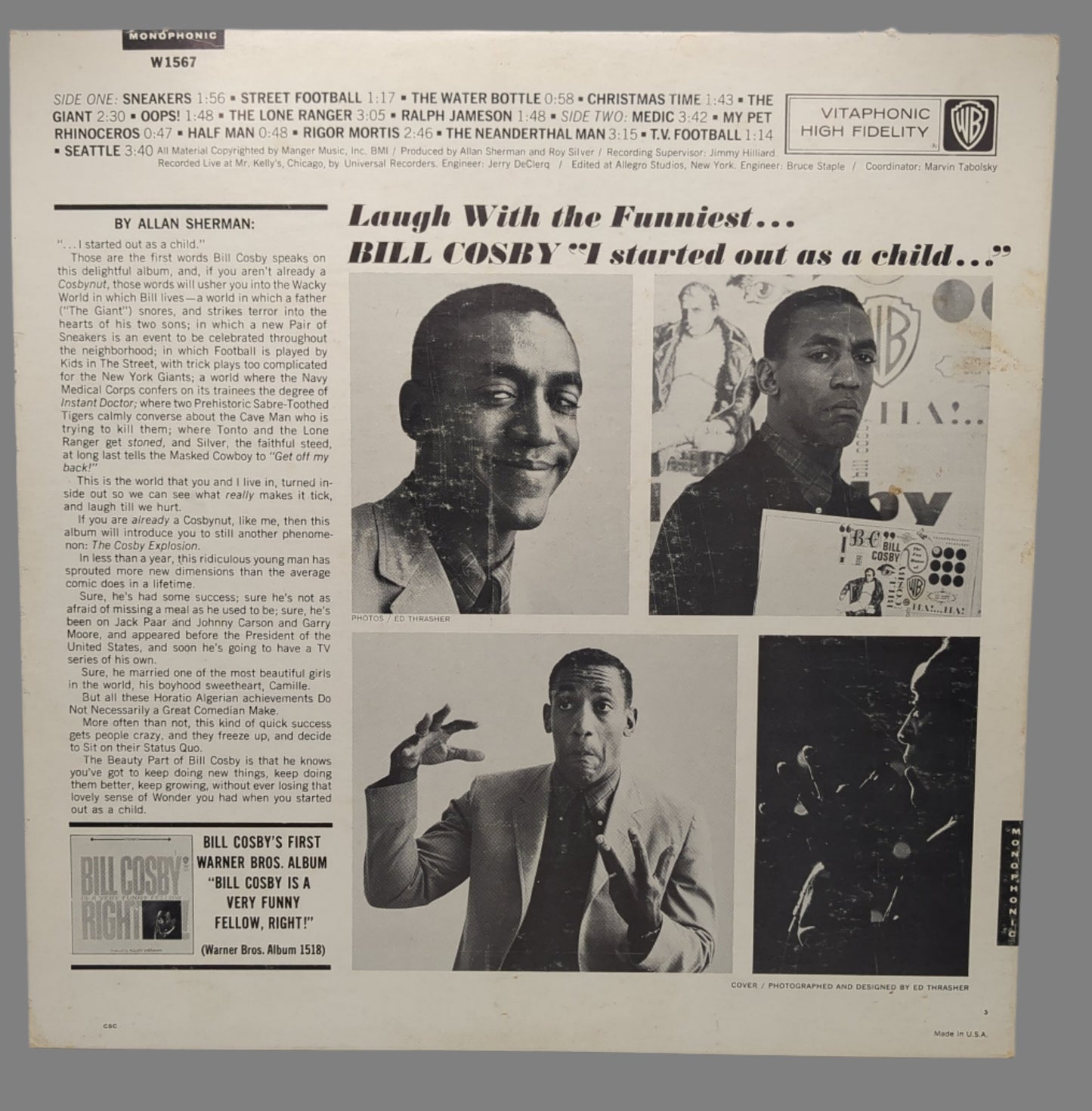 Vinyl Bill Cosby | I Started Out As A Child