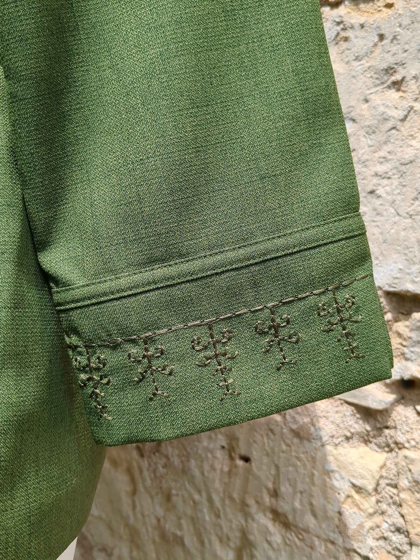 Alfred Dunner Forest Green Vintage Pantsuit