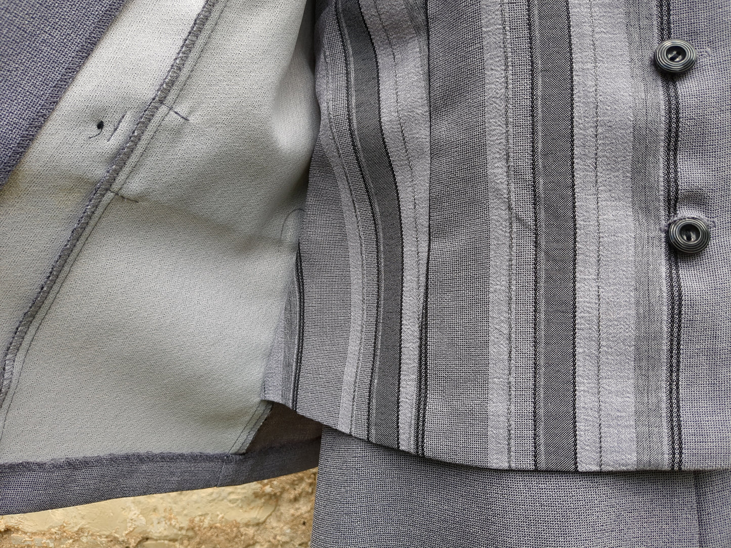 Perceptions Gray Pantsuit for Women Vintage