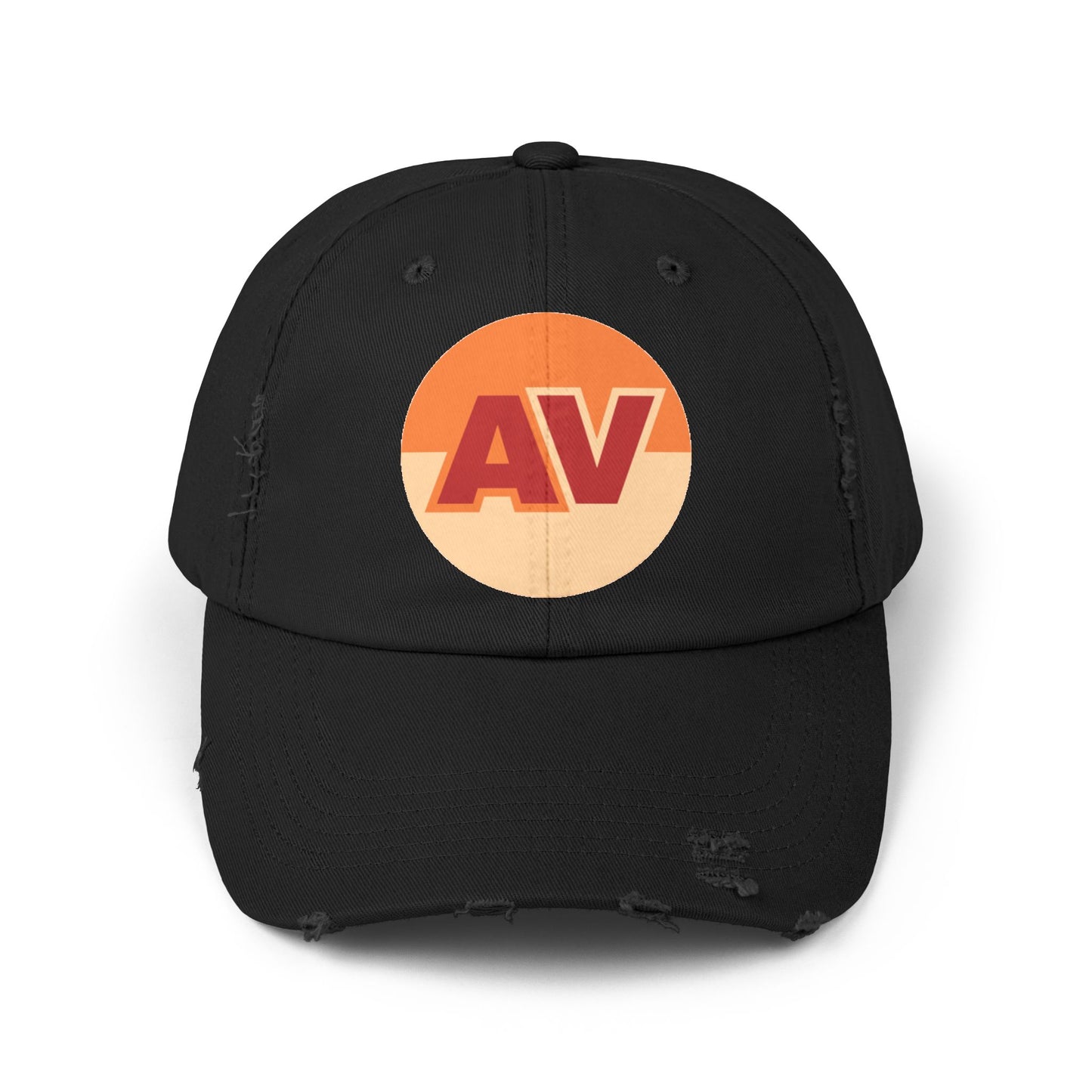 Unisex Distressed Cap with Alamo Varieties Logo