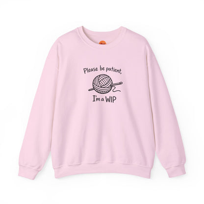 Funny Crochet Phrase Crewneck Sweatshirt | Crafting Women Cozy Long-Sleeve
