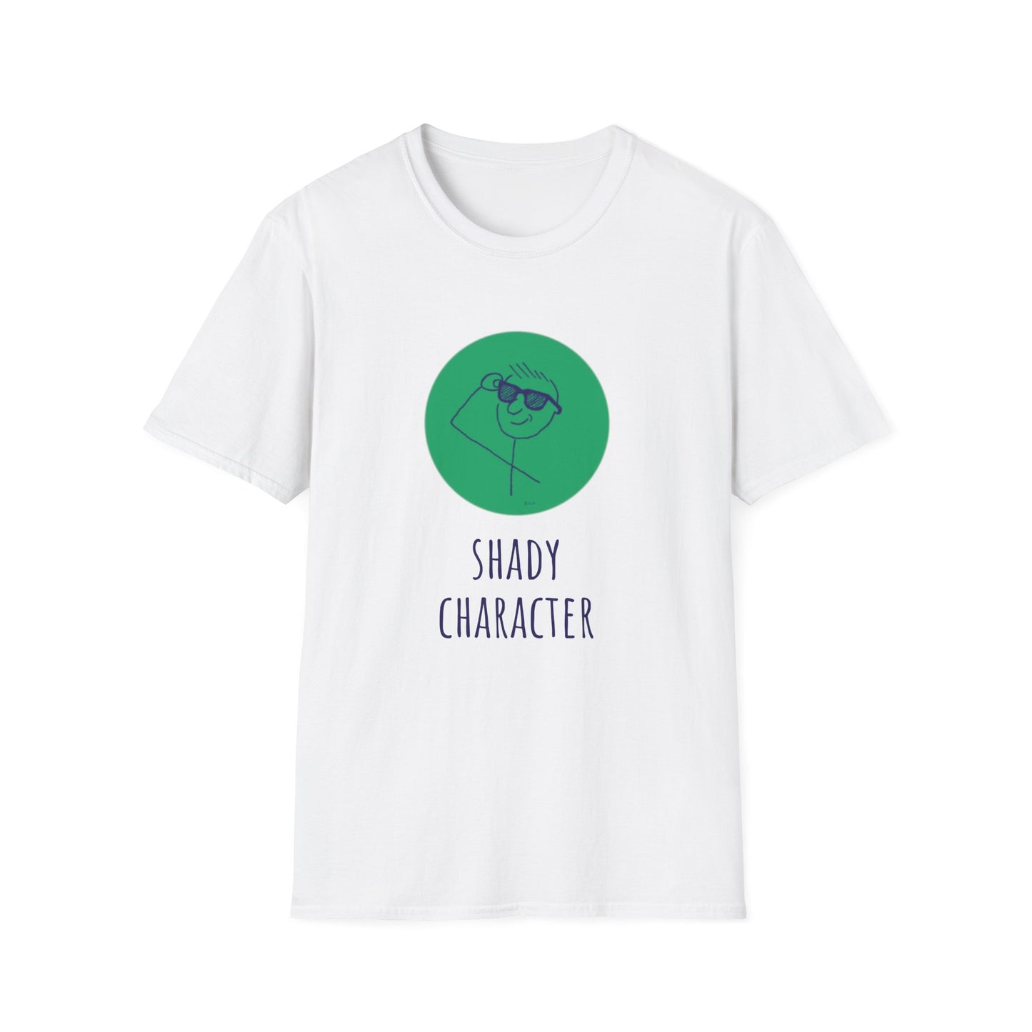 Shady Character Whimsical Unisex Softstyle T-Shirt