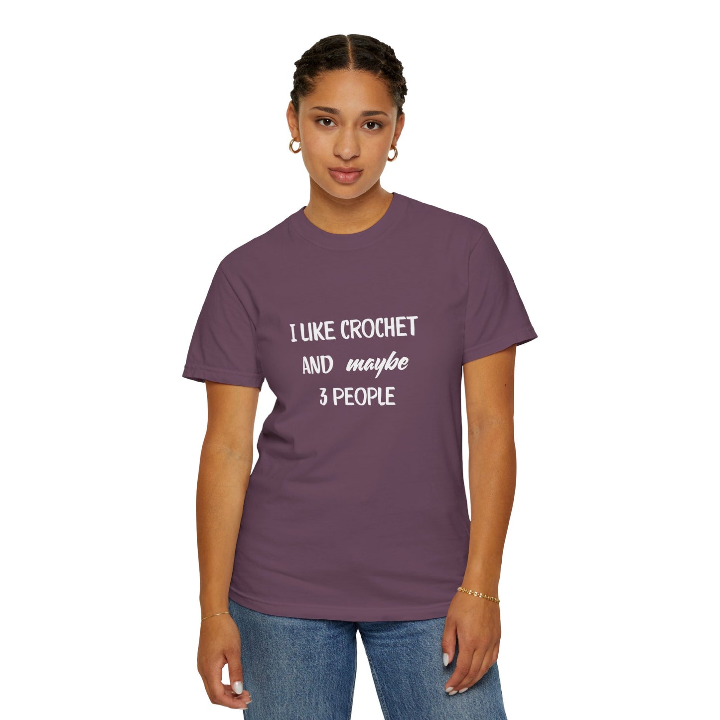 I Like Crochet And Maybe 3 People T-shirt | Crochet Lover Tee | Knitting Humor