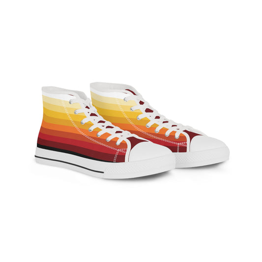 High Top Retro Sunset Sneakers for Men