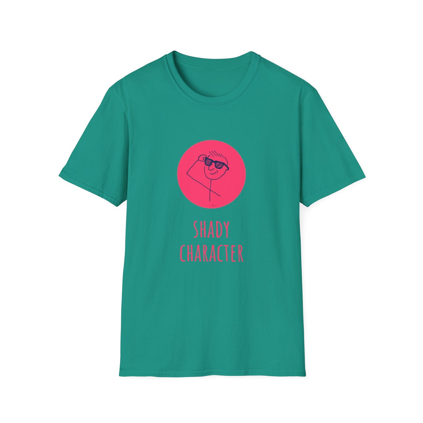 Shady Character Whimsical Unisex Softstyle T-Shirt