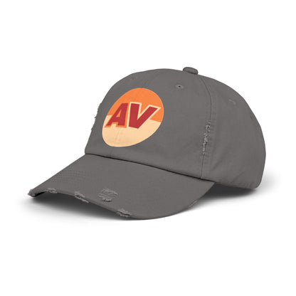 Unisex Distressed Cap with Alamo Varieties Logo