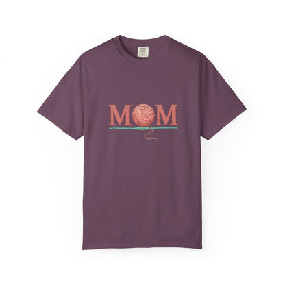 Yarn Ball MOM T-Shirt | Knitting Mom Tee, Craft Mom Shirt