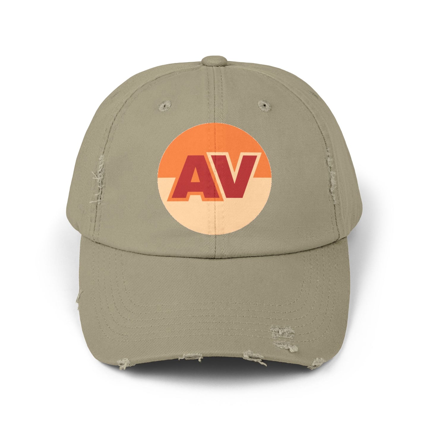 Unisex Distressed Cap with Alamo Varieties Logo