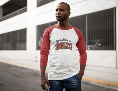 You're Killing Me Smoltz! Baseball Tee Unisex 3/4 Sleeve, Sandlot Movie Quote Shirt, Raglan Tee, Baseball Fan Gift