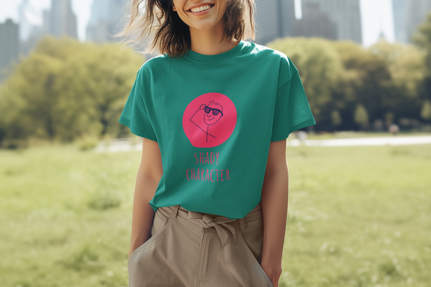 Shady Character Whimsical Unisex Softstyle T-Shirt