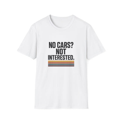 Unisex Softstyle T-Shirt with 'No Cars? Not Interested.' Design | Eco-Friendly Casual Tee, Perfect Gift for Minimalists, Road Less [...]