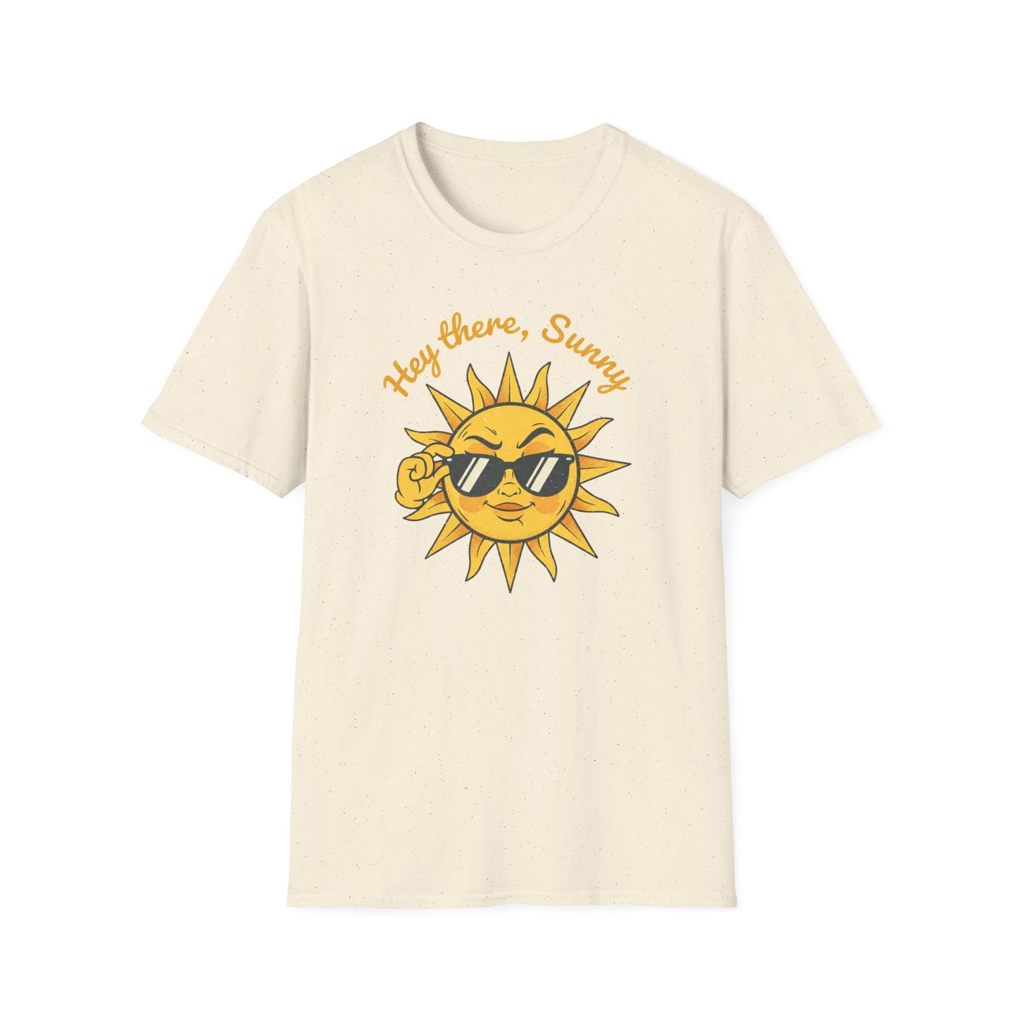 Hey There Sunny Sun Graphic T-Shirt | Retro Sunglasses Illustration
