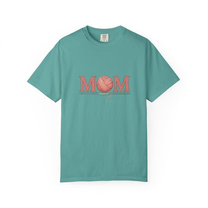 Yarn Ball MOM T-Shirt | Knitting Mom Tee, Craft Mom Shirt