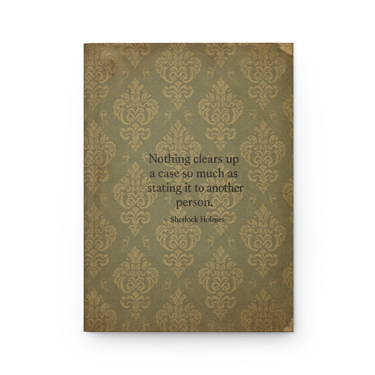 Classic Sherlock Holmes Journal Hardcover, Writing Notebook, Literary Gift, Vintage Decor, Motivational Diary