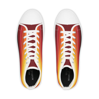High Top Retro Sunset Sneakers for Men