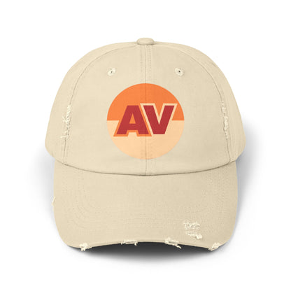 Unisex Distressed Cap with Alamo Varieties Logo