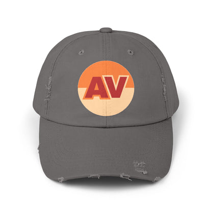 Unisex Distressed Cap with Alamo Varieties Logo