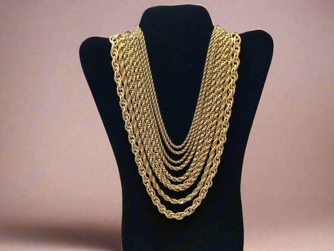 Gold-Tone Multistrand Castlecliff Necklace