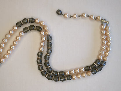 Faux Pearl and Rhinestone Set