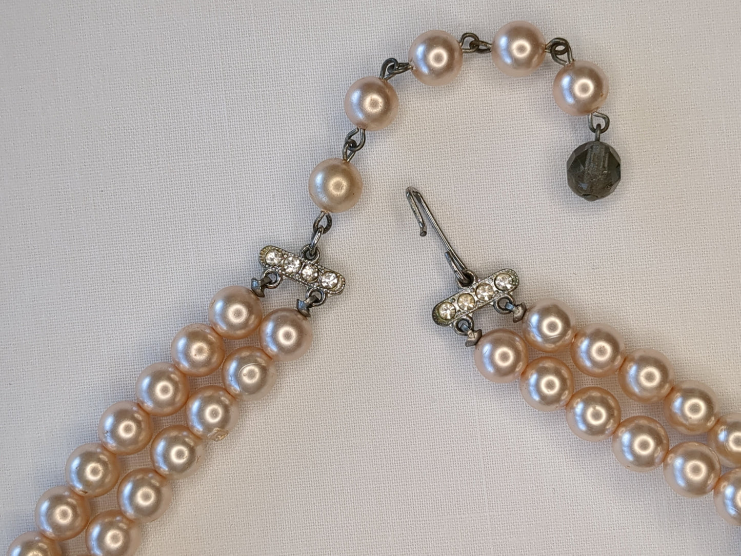 Faux Pearl and Rhinestone Set