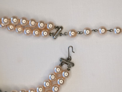 Faux Pearl and Rhinestone Set