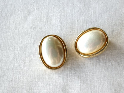 Christian Dior Faux Pearl Earrings