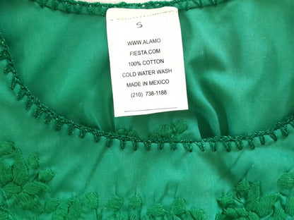 NWT Green Embroidered Latin Dress