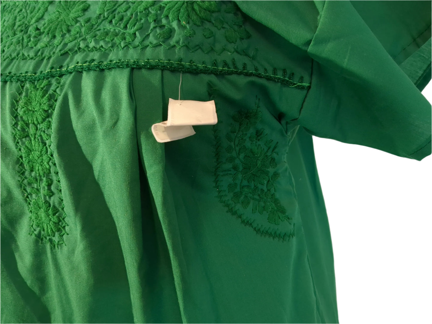 NWT Green Embroidered Latin Dress