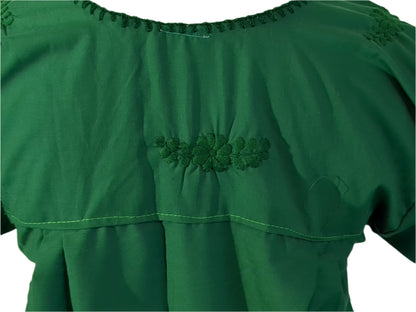 NWT Green Embroidered Latin Dress