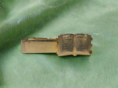 Gold-Tone Bible Tie Clip