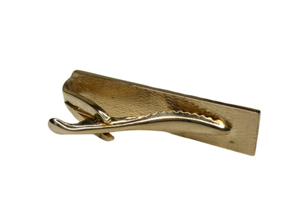 Gold-Tone Flame Tie Clip