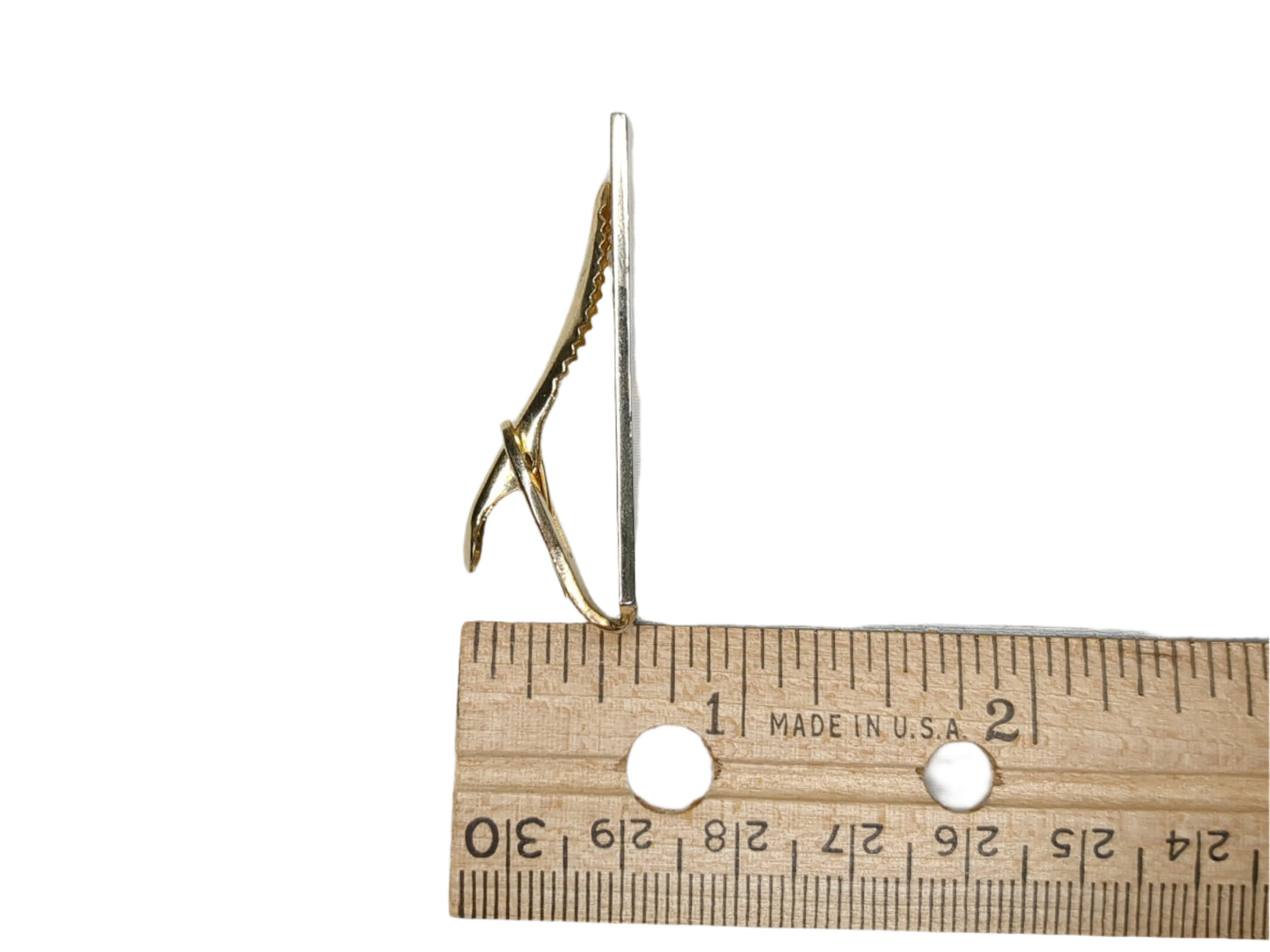 Gold-Tone Flame Tie Clip