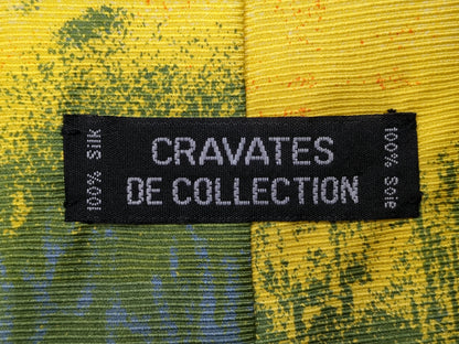 100% Silk Cravates De Collection Impressionist Tie