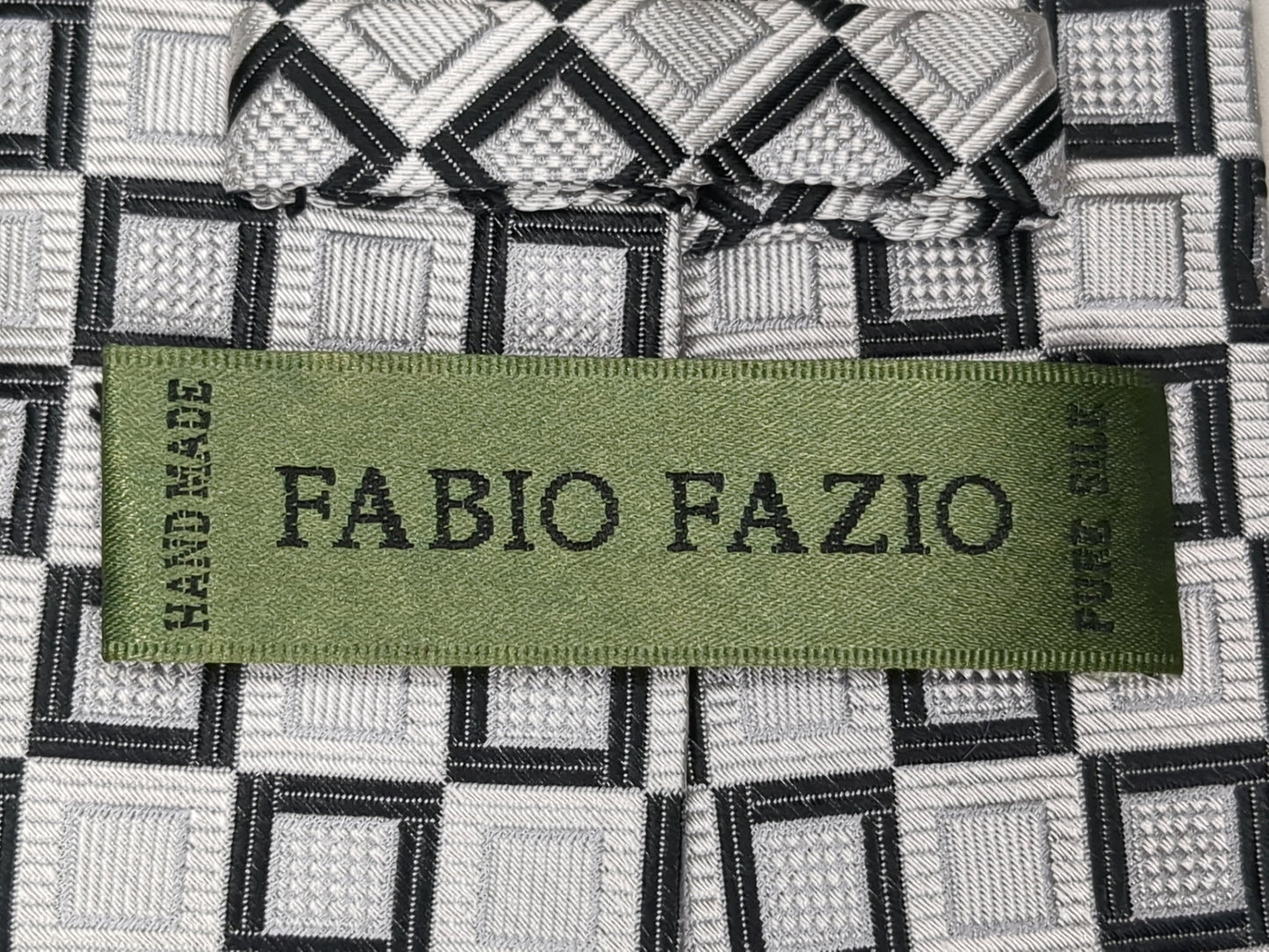 Industrial Squares 100% Silk Fabio Fazio Necktie