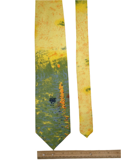 100% Silk Cravates De Collection Impressionist Tie