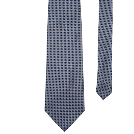 Blue with Small Dots 100% Silk Fabio Fazio Necktie