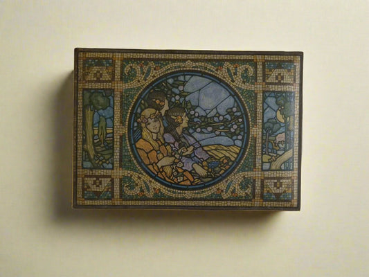 Vintage Canco Tin Box Mosaic Design