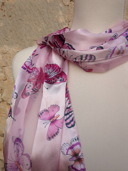 Silky Butterflies Scarf