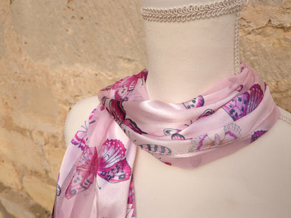 Silky Butterflies Scarf