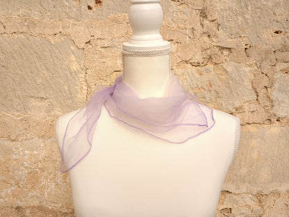 Vintage Sheer Light Purple Scarf