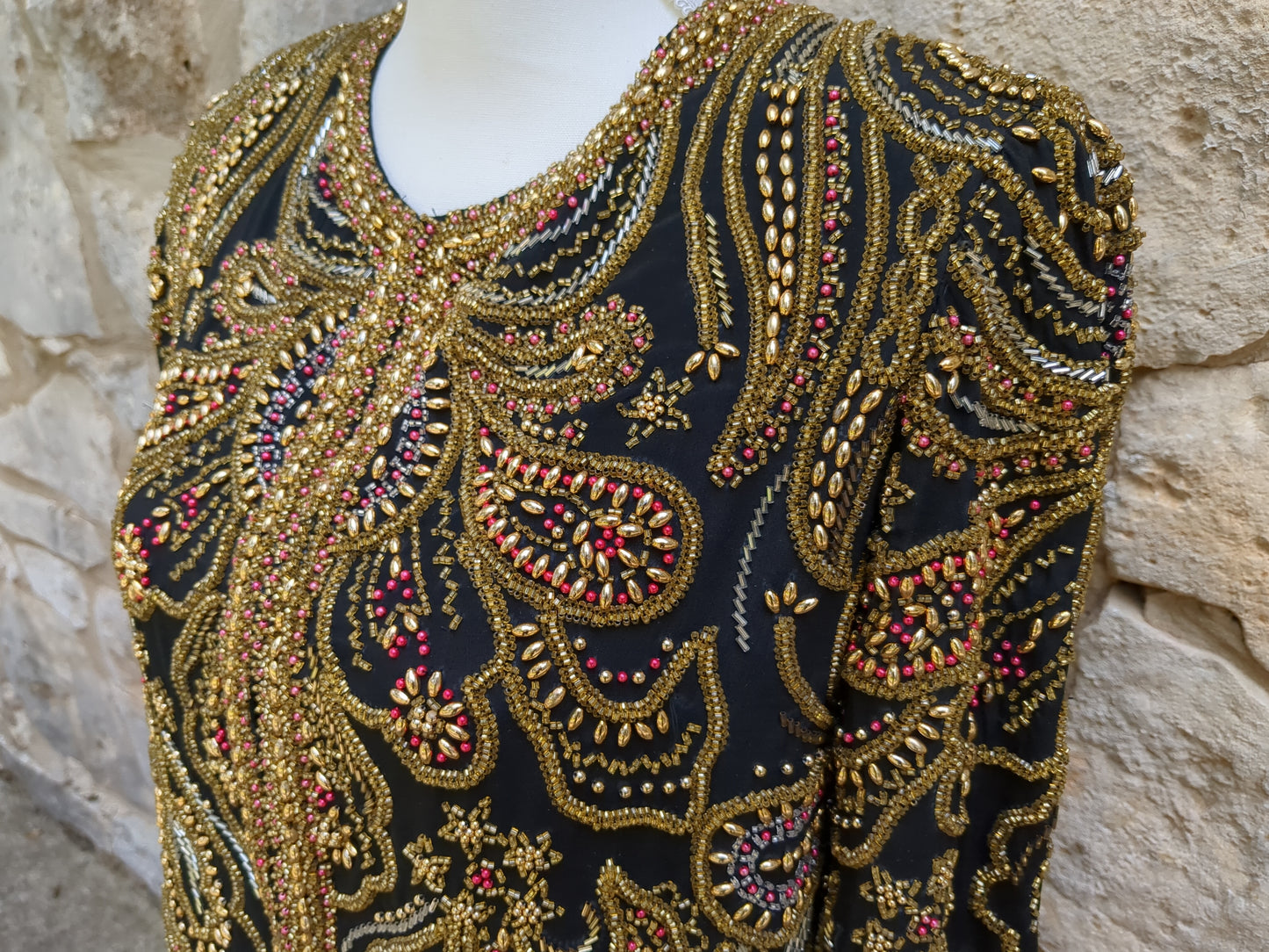 Diane Freis Vintage Beaded Silk Jacket Excellent Condition