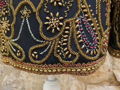 Diane Freis Vintage Beaded Silk Jacket Excellent Condition