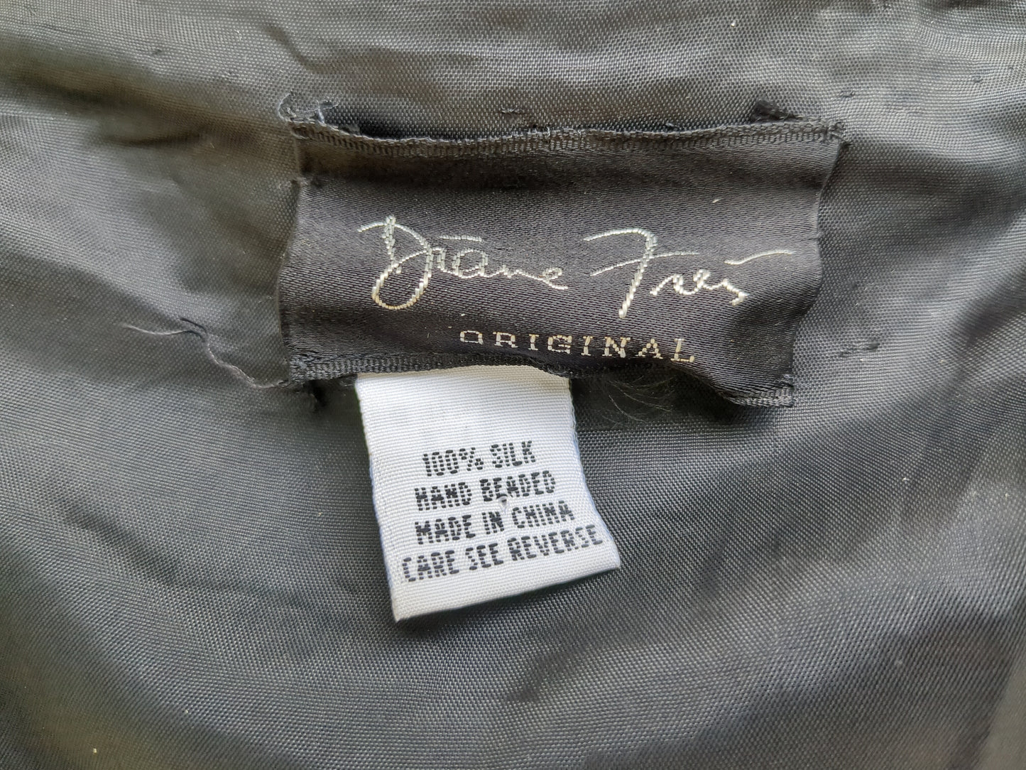 Diane Freis Vintage Beaded Silk Jacket Excellent Condition