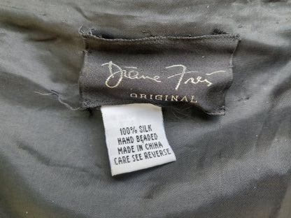 Diane Freis Vintage Beaded Silk Jacket Excellent Condition