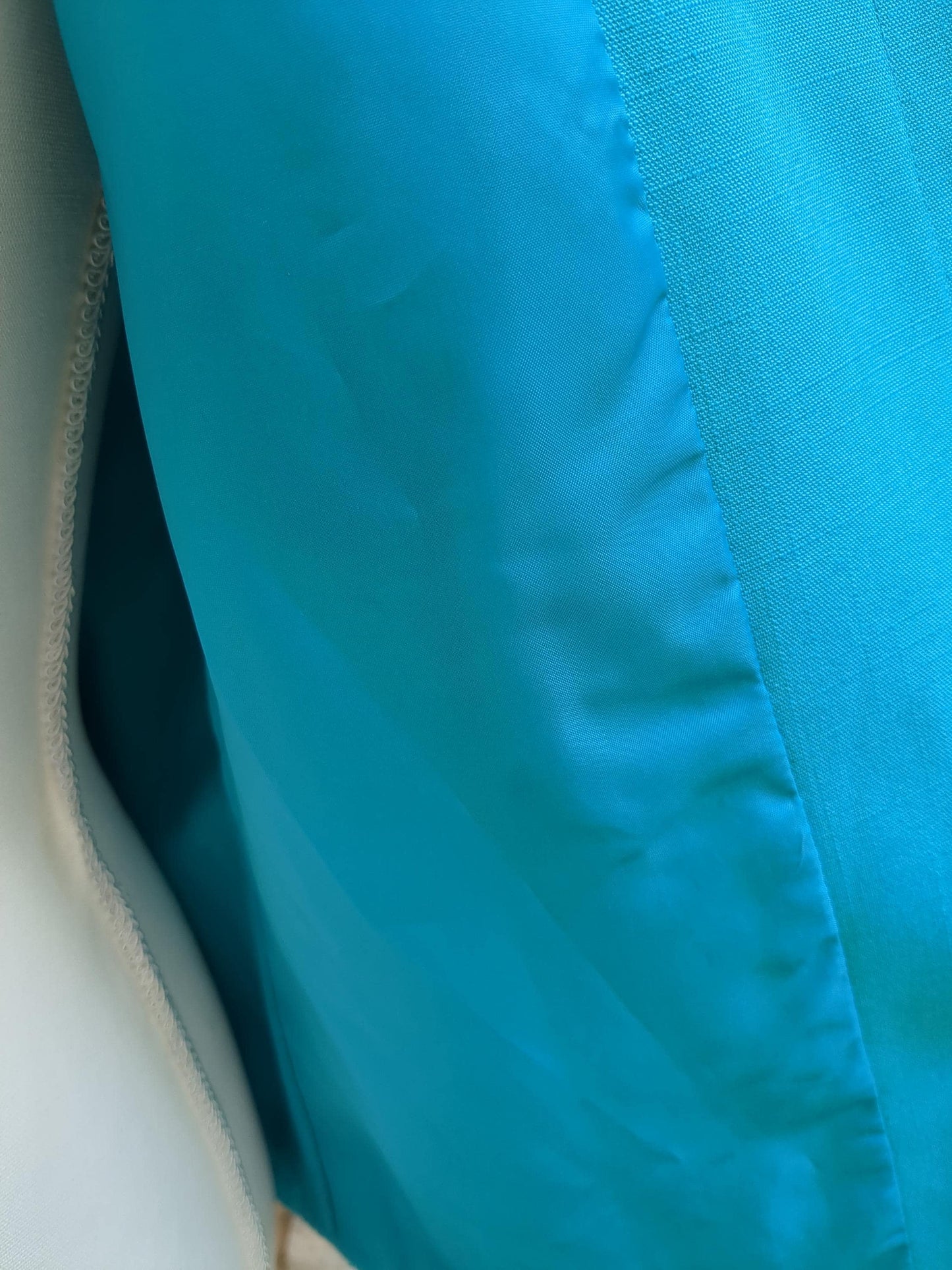 Vintage Short-Sleeved Semi-Formal Jacket Turquoise Sag Harbor